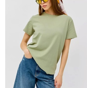 Hot Sale Women's Oversized 100% Cotton T-<b>shirt</b> Loose Fit Long Drop Shoulder Short Sleeve O-Neck Casual Style From BD - Product Image 3
