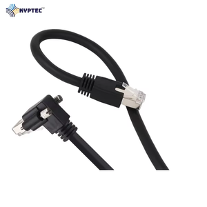 Cable para Cámara de Visión Artificial GigE (CAT 6), Conectores RJ-45, con Tipo de Tornillo, Diseño de Ángulo Recto en Dirección Arriba para Mayor Seguridad - Product Image 4