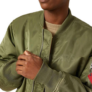 Customized Your Own Design Latest Style Men Bomber Jacket New Design <b>Stand</b> Collar Bomber Jacket - Product Image 5