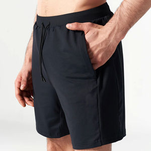 Short Flex côtelé personnalisé avec ceinture en tissu côtelé et ourlet à revers - Product Image 5