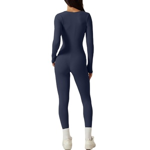 Nuevo Estilo Mono de Yoga con Espalda Descubierta para Mujer, Leggings de Gimnasio Transpirables, Elásticos, de Secado Rápido, Spandex/Nylon, 2 Piezas - Product Image 2