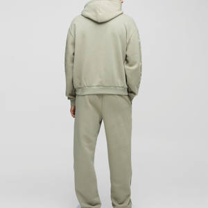 Nueva Venta caliente de alta calidad personalizada con capucha entrenamiento Jogging gimnasio ropa deportiva con logotipo de impresión chándal de invierno para los hombres - Product Image 3