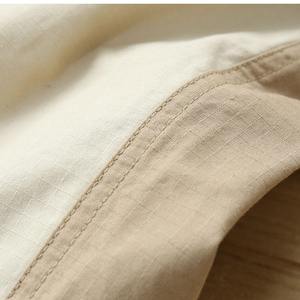 100% pantalones cortos Cargo de ajuste relajado informal de algodón Ripstop para hombres con bolsillos delanteros y traseros logotipo personalizado patrón sólido servicio OEM - Product Image 5