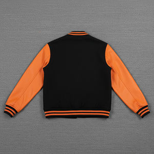 Veste universitaire pour homme 2026, manches en cuir, broderie de haute qualité, veste de baseball, veste universitaire personnalisée avec logo pour homme - Product Image 2