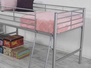 LILY Lit superposé moderne simple et double à mi-couchage avec cadre en acier de rangement pour la maison, l'école ou l'hôtel - Product Image 2