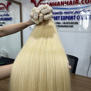 Extensiones de Cabello en Trama, Cabello Humano Remy Vietnamita, Doble Trama, Alta Calidad, Color Rubio Natural - Product Image 6