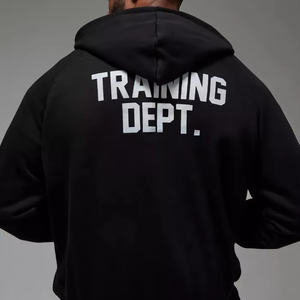 Meilleure vente de haute qualité Sweat à capuche zippé de base pour hommes de grande taille Sweat à capuche respirant avec logo personnalisé pour l'hiver Sweat à capuche décontracté pour hommes - Product Image 1