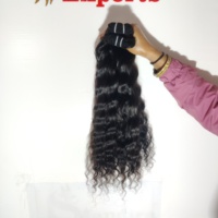100% Raw barato pura mujer joven virgen natural paquetes rizado proveedor color negro indio fabricación templo extensiones de cabello humano