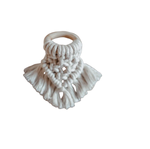Anneaux de serviette en macramé en coton de qualité supérieure Porte-serviettes décoratif pour les événements de mariage Conception d'anneau de vêtements - Product Image 4