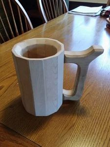 Taza para beber café de bambú redondo de madera de oficina de diseño clásico, mango cómodo sólido creativo para fiesta de Navidad - Product Image 3