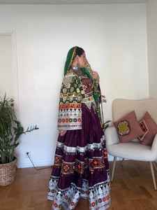 Nouvelle arrivée Appliques brodées robes de style afghan pour femmes Vintage modeste a-ligne Maxi longueur prix de gros manches longues - Product Image 4