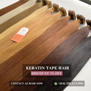 Extensions de cheveux humains Remy 100% vietnamiens de qualité supérieure, prix usine Azhair Vietnam, double trame machine, lisses et soyeux - Product Image 4