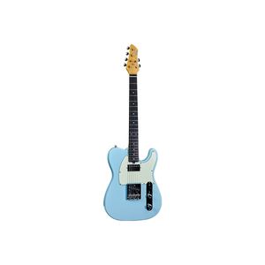 EKO GUITARS- Tero, guitarra azul Daphne con cuerpo de Pawlonia, cuello de arce de roca americana, diapasón de resina EKO WPC de 22 trastes - Product Image 1