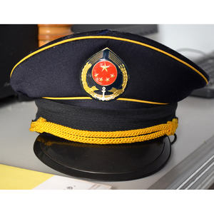 Casquette de marin de la marine chinoise, casquette à visière réglable, logo brodé, casquette de sport unisexe avec panneaux respirants, visières en coton - Product Image 3