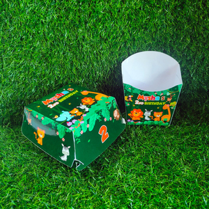 Caja Personalizada para Hamburguesas y Papas Fritas, Empaque de Comida para Fiestas con Materiales Reciclados, Caja Cuadrada con Acabado Mate - Product Image 3