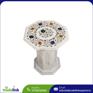 Dessus de table basse en marbre au design moderne avec incrustation Artisanat indien pour le salon Mobilier d'extérieur Mobilier de maison à usage général - Product Image 2