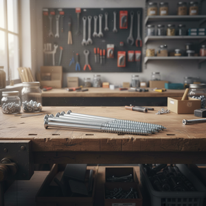 Vis à bois à tête fraisée en acier au carbone, empreinte Phillips, filetage grossier, pointe aiguë, finition oxyde noir, haute résistance, métrique/pouce - Product Image 1