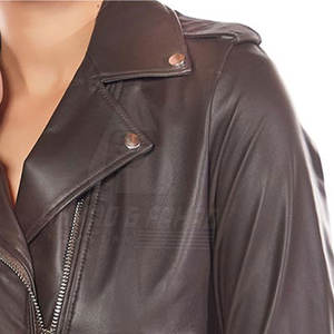 แจ็คเก็ตหนังวัวแท้สำหรับผู้หญิง ดีไซน์สวยที่สุด สำหรับฤดูหนาว ปรับแต่งได้ ระบายอากาศได้ดี ผลิตจากวัสดุถักที่เป็นมิตรกับสิ่งแวดล้อม แฟชั่นทันสมัย สีพื้น  พร้อมโลโก้ที่ปรับแต่งได้ - Product Image 6