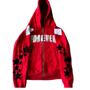 Sweat à capuche brodé de style designer pour hommes, motif imprimé Streetwear, poids lourd, approvisionnement en gros ODM personnalisé - Product Image 1