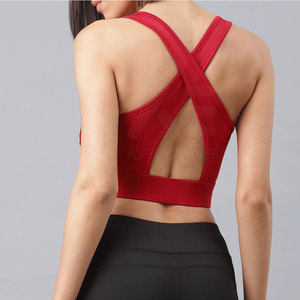 Breathable High Support Crisscross <b>Straps</b> U-NECK Yoga Women Sports <b>Bra</b> Quick Dry Unique Design Hot Sale - Product Image 2