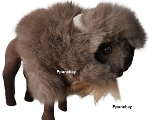 <b>Fur</b> Baby Alpaca Bison Toy Ppunchay Peru Soft, nice and cute - Product Image 1