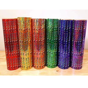 Film holographique coloré ultra-brillant en vrac, film arc-en-ciel réfléchissant pour l'emballage, la décoration, l'artisanat, impression personnalisée OEM - Product Image 1