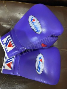 Fabricación de fábrica Venta caliente Púrpura gengar Ganar Guantes de boxeo Cuero genuino Lucha profesional Ganar Guantes DE BOXEO - Product Image 3