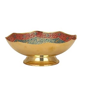 Cuencos de latón chapado en oro de alta calidad, utensilios de cocina de diseño moderno, decoración de mesa de servicio para fiestas, Metal pulido, precio bajo - Product Image 4