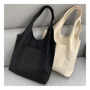 Indian Manufacturer Blank <b>Plain</b> <b>Large</b> Sized Casual Shoulder With Handle Ladies Wholesale Fashion Eco-friendly Cotton <b>Canvas</b> Bags - Product Image 1