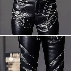 Pantalon en cuir véritable pour homme, qualité supérieure, respirant, couleur noire, meilleur prix - Product Image 2