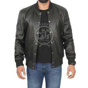 2024 hommes décontracté hiver motard veste en cuir de vachette véritable haute rue moteur épissage personnalisable pour printemps automne mode - Product Image 1
