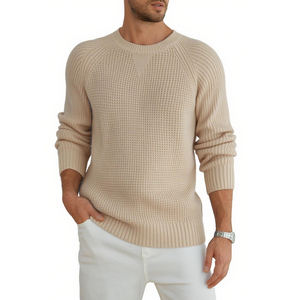 Fournisseur direct d'usine O-Neck hiver chaud hommes chandails nouvelle mode tricoté tenue décontracté hommes chandail pour adultes - Product Image 1