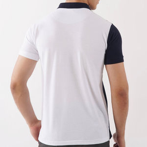 Polo deportivo con panel de contraste para hombre, sublimación personalizada, uniformes transpirables de secado rápido, servicios OEM personalizados, polos para hombre - Product Image 3