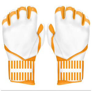 Gants de frappe de baseball de qualité supérieure, style nouveau, logo personnalisé, ambidextres, respirants, fermeture à boucle et crochet, en cuir de cabretta - Product Image 4