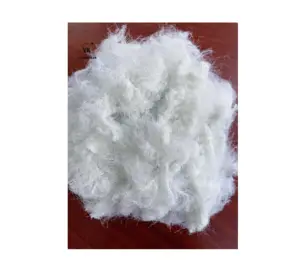 Polyester Staple Fiber 20D Solid Dry White 100% Polyester Staple Fiber Für Kissen, Teppich Niedriger Preis