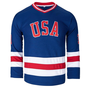 Maillot de hockey sur glace personnalisé en gros, design sublimé, vêtements de sport durables et performants pour les équipes - Product Image 1