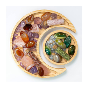 ถาดไม้รูปดวงจันทร์อุปกรณ์ในห้องครัวอุปกรณ์ตกแต่งของหวานจานเสิร์ฟขนมที่ทำจากไม้เป็นมิตรกับสิ่งแวดล้อม - Product Image 2