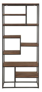 Estantería de Madera Maciza de Estilo Industrial Retro de 8 Niveles, Estante de Exhibición de Estilo Industrial Retro de 8 Niveles para Dormitorio, Apartamento, Sala de Estar - Product Image 2