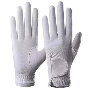 Gants d'équitation professionnels pour cavaliers, gants d'équitation personnalisés en cuir synthétique pour hommes, gants d'équitation anti-fissures - Product Image 4