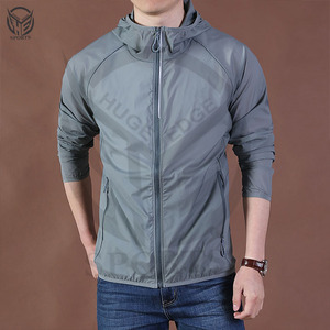 OEM personalizado hombres de calidad superior de pie de cuello de temporada de invierno al aire libre impermeable con capucha a prueba de viento chaqueta de lluvia Reversible - Product Image 4