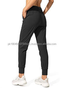 Pantalons de jogging pour femmes à taille mi-haute avec poches, respirants, anti-froissement, imprimés, pour l'entraînement ou la détente, pantalons de jogging pour la course à pied - Product Image 2
