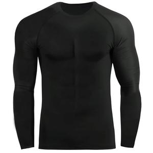 Top Sales Bjj Rash Guard Sportswear Custom Bjj Printed Rash Guard Solid Color Mma Men Rashguard Wholesale Price - Product Image 1