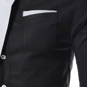 Chemise à manches longues tendance pour homme, coupe ajustée, décontractée, boutonnée, col à carreaux, avec fonction de séchage rapide pour l'automne - Product Image 5
