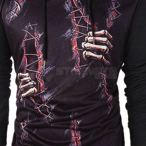 Sudadera con capucha de sublimación de poliéster con patrón sólido elegante para hombre 2025 Color personalizado con impresión digital para invierno - Product Image 6