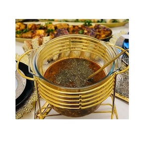 Attrayant daigne chauffe-plat fait à la main en aluminium couleur argent servant des aliments chauffe-plats pour l'utilisation de la fête de mariage - Product Image 6