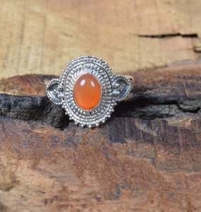 Best Design Carnelian Gemstone Classic Handmade Ring Solid 925 Sterling Silver Jewelry 925 Stamp Sterling Silver Ring Jewelry - Product Image 4