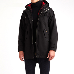 Parka de invierno para hombre de alta calidad, ropa de abrigo informal gruesa y cálida a prueba de viento con decoración de piel, chaqueta impermeable de abrigo medio largo - Product Image 3