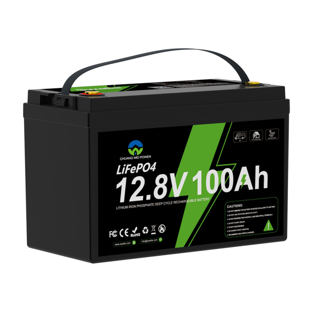 Factory Price 12.8v 100/125/200Ah  LiFePO4 Battery Deep Cycle Built-in BMS 5-Year for RV/ Solar Panel Home Energy Storage