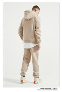 Sweat à capuche unisexe personnalisé, ample et surdimensionné, brodé, en polyester/coton, écologique, coupe-vent, respirant, 350g - Product Image 4