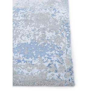 Tapis noués à la main en laine et soie de bambou à motifs abstraits Tattvam Lu-9031 gris et noir - pour usage domestique (Cs-01) - Product Image 3